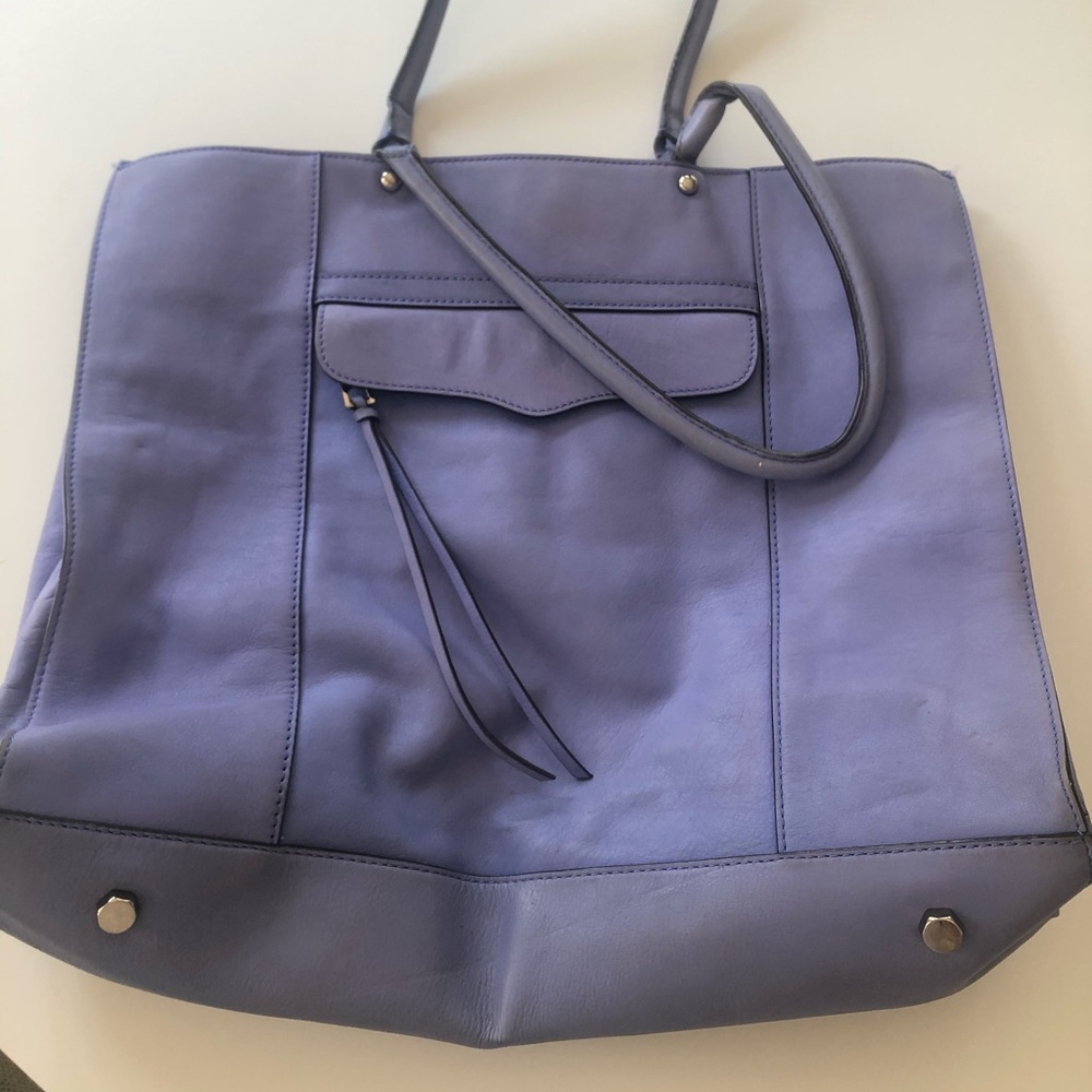 Rebecca Minkoff women’s blue leather tote handbag